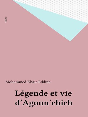 cover image of Légende et vie d'Agoun'chich